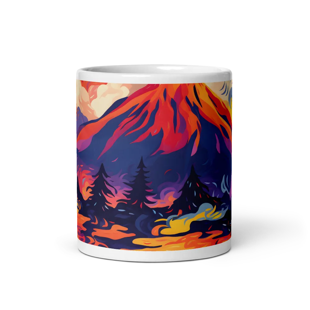 Fiery Majesty | Mug with White inside | 11 oz