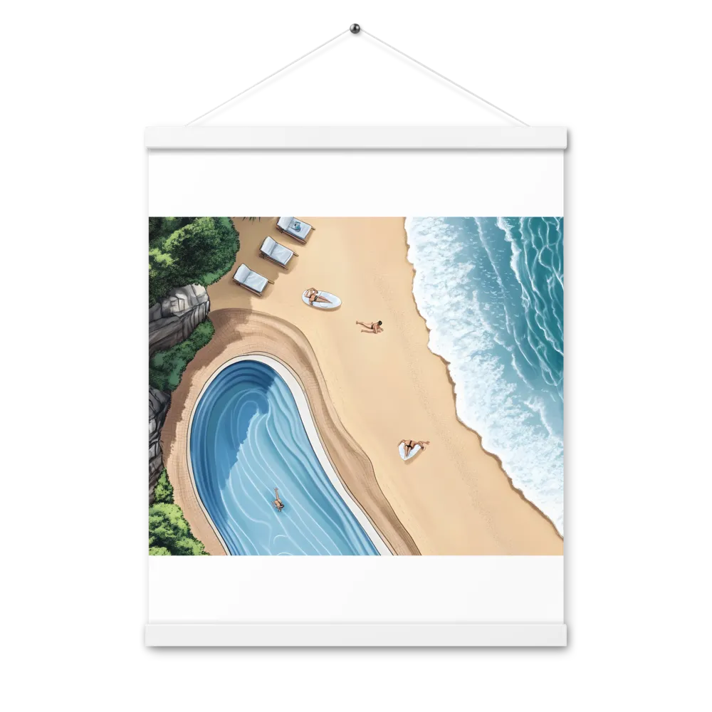 Serenity by the Shore | Poster With White Wood Hanger | 16″×20″