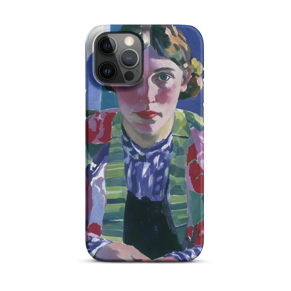 Vibrant Gaze: A Modernist Portrait