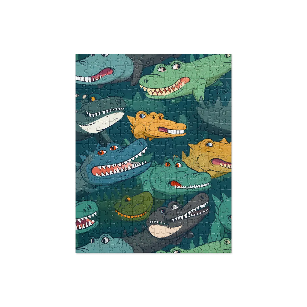 Cheerful Crocodilian Parade