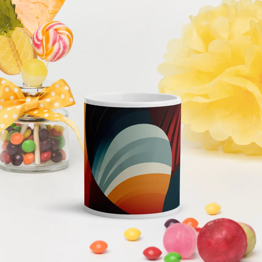 Dynamic Abstractions: A Dance of Forms and Colors | Mugs | Multiple Sizes & Colors