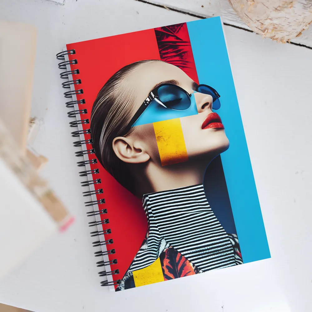 Vibrant Fusion of Fashion and Color | Spiral Notebook