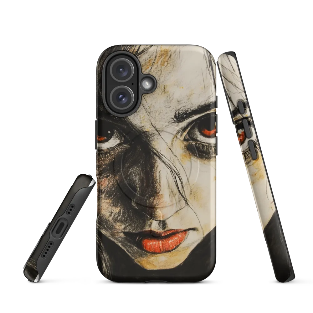 Gaze of Intensity | Phone Case |  16 | MagSafe® Tough Case | Matte