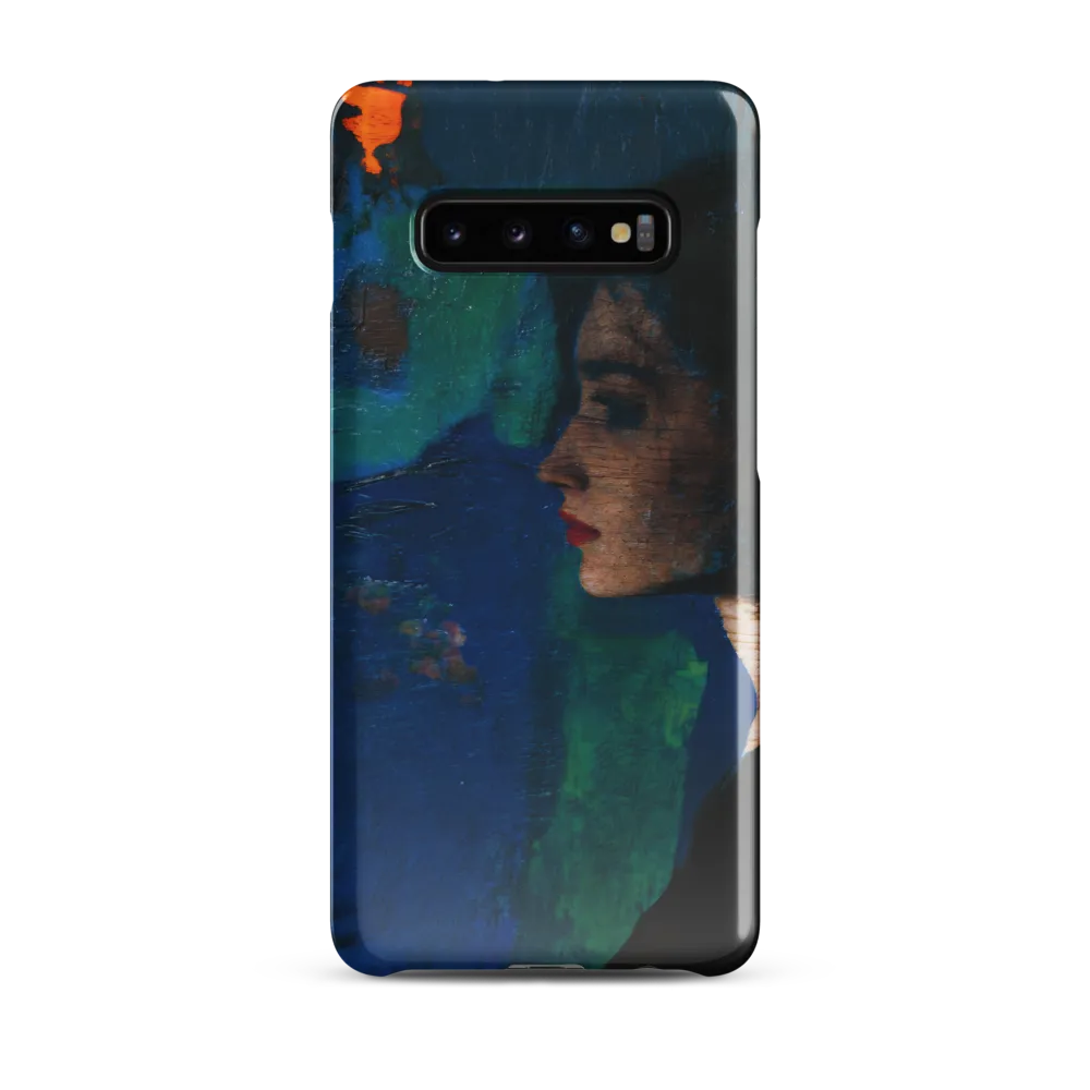 Contemplation in Blue | Phone Case |  S10 Plus | Snap Case | Glossy