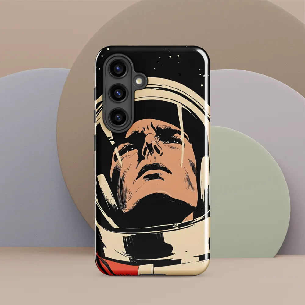 Gaze of the Astronaut | Phone Case |  S24 | Tough Case | Glossy