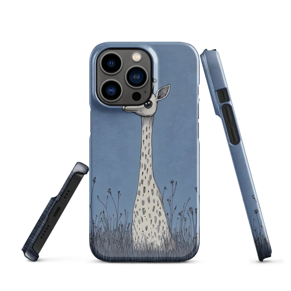 Whimsical Giraffe in Blue