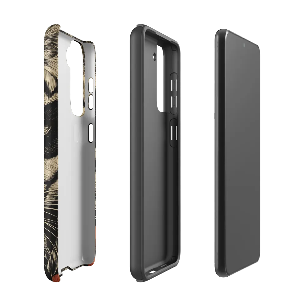 Feline Majesty: The Human-Leopard Connection | Phone Case |  S21 | Tough Case | Matte