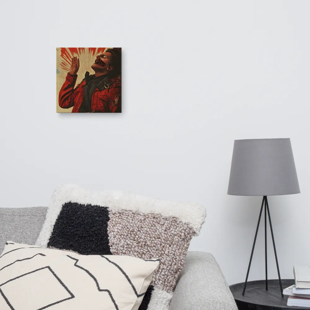 Defiant Echoes of Ruin | Canvas | 12″×12″
