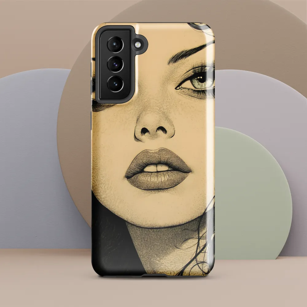 Enigmatic Gaze | Phone Case |  S21 Plus | Tough Case | Glossy