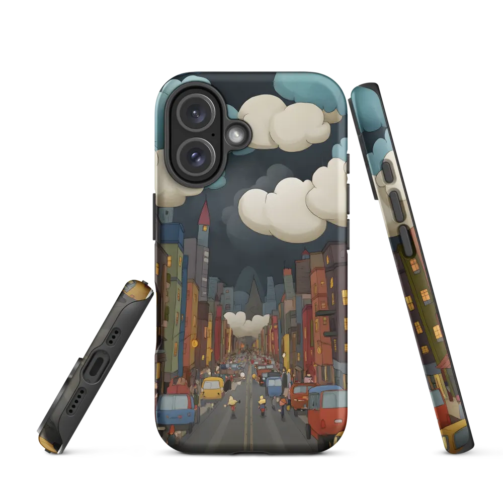 Urban Symphony: A City Awakens at Dusk | Phone Case |  16 | Tough Case | Matte