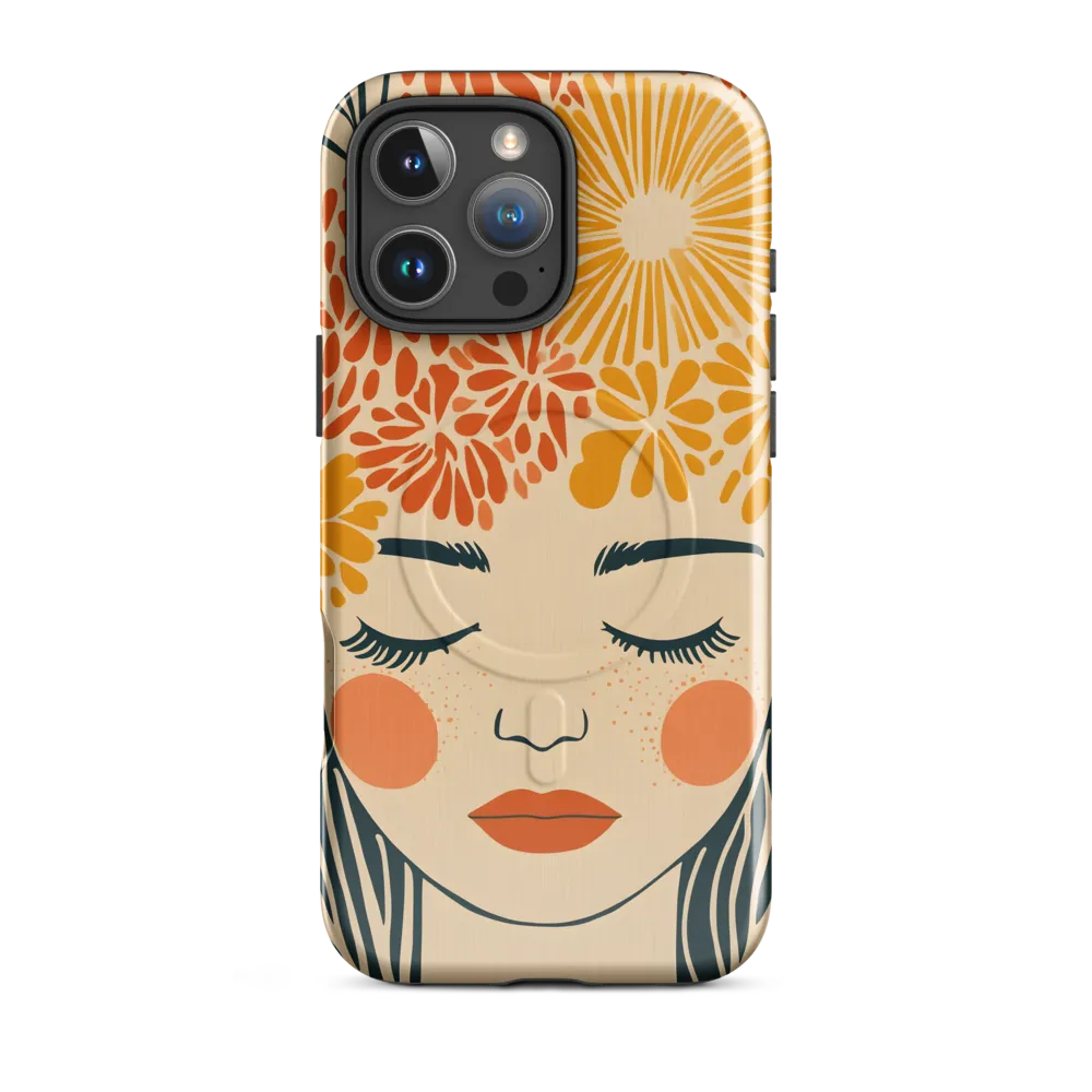 Serenity in Bloom | Phone Case |  16 Pro Max | MagSafe® Tough Case | Glossy