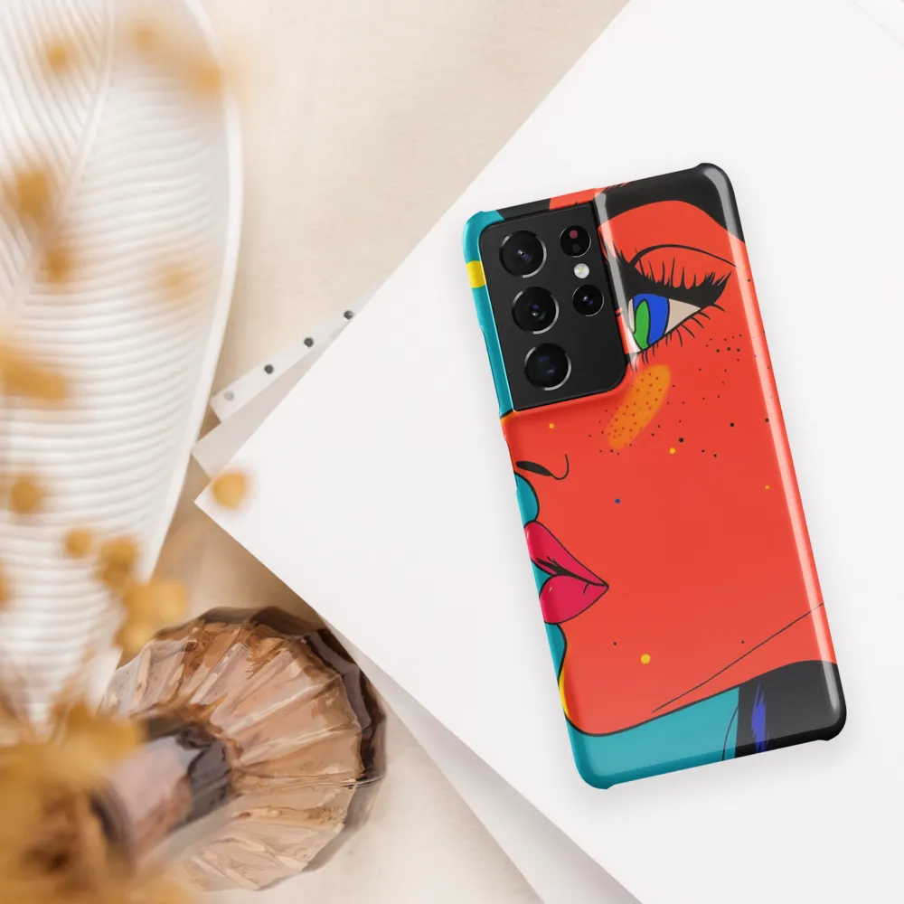 Vibrant Feminine Profile in Pop Art