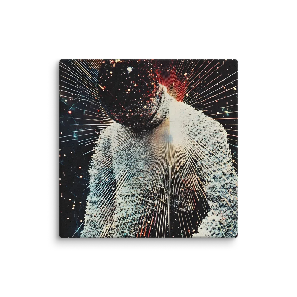 Ethereal Astronaut: A Journey Through the Cosmos | Canvas | 20″×20″