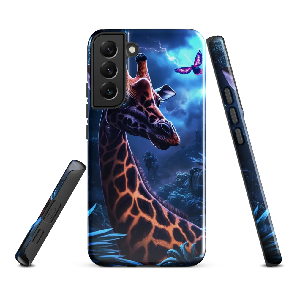 Mystical Giraffe in Twilight Jungle
