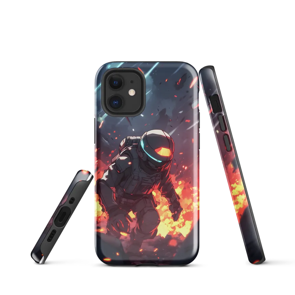 Astronaut Amidst Chaos