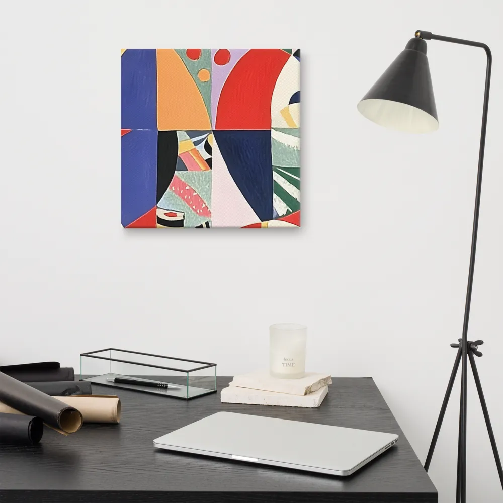 Dynamic Mosaic Symmetry | Canvas | 16″×16″
