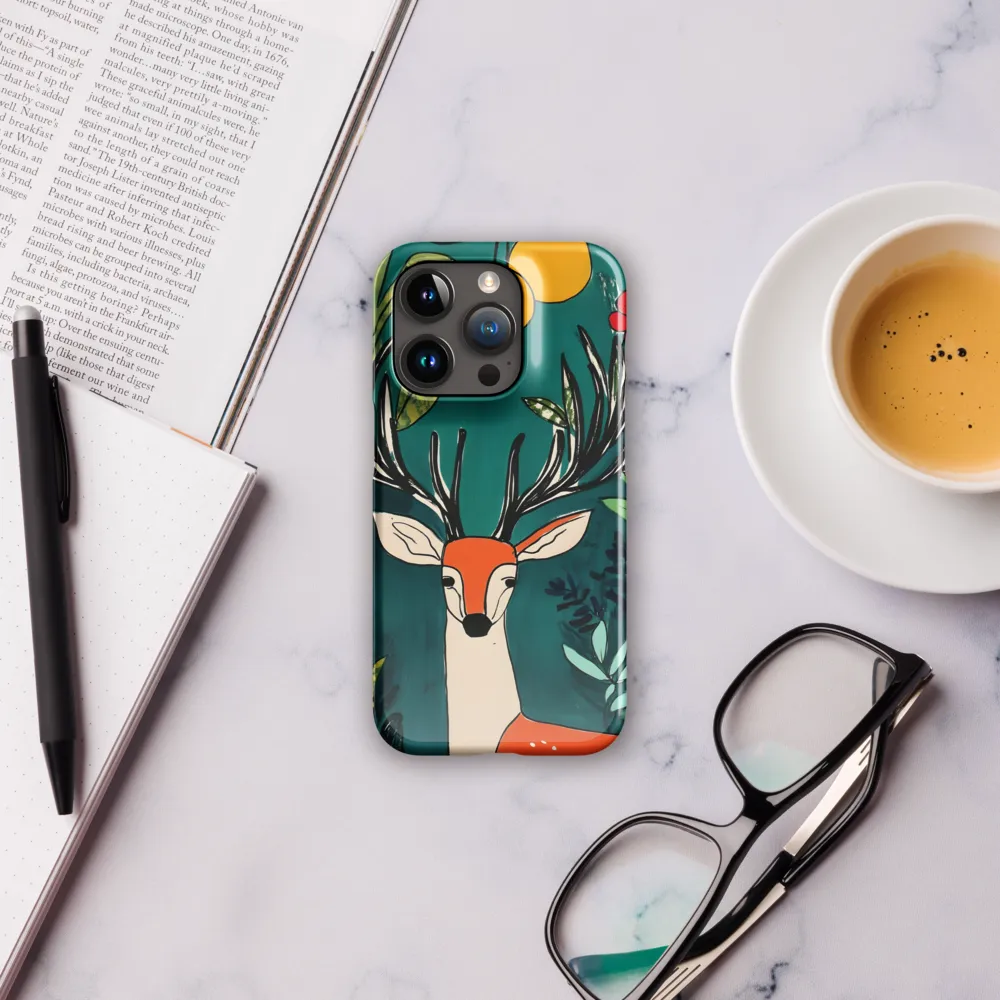 Nature's Embrace: The Majestic Deer | Phone Case |  15 Pro | Snap Case | Glossy