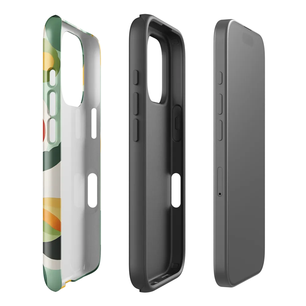 Harmony in Shapes: A Playful Abstract Design | Phone Case |  16 Pro | Tough Case | Glossy