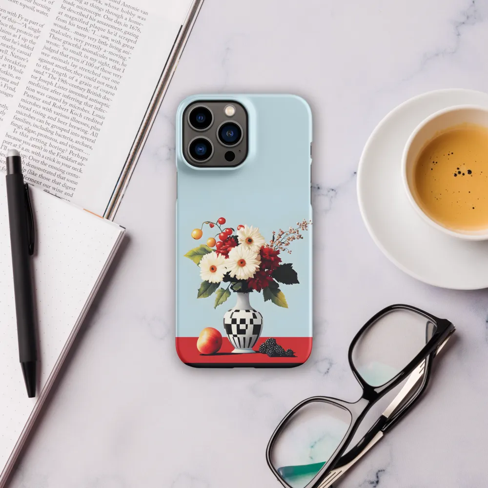 Floral Symphony: A Modern Still Life | Phone Case |  13 Pro Max | Snap Case | Matte