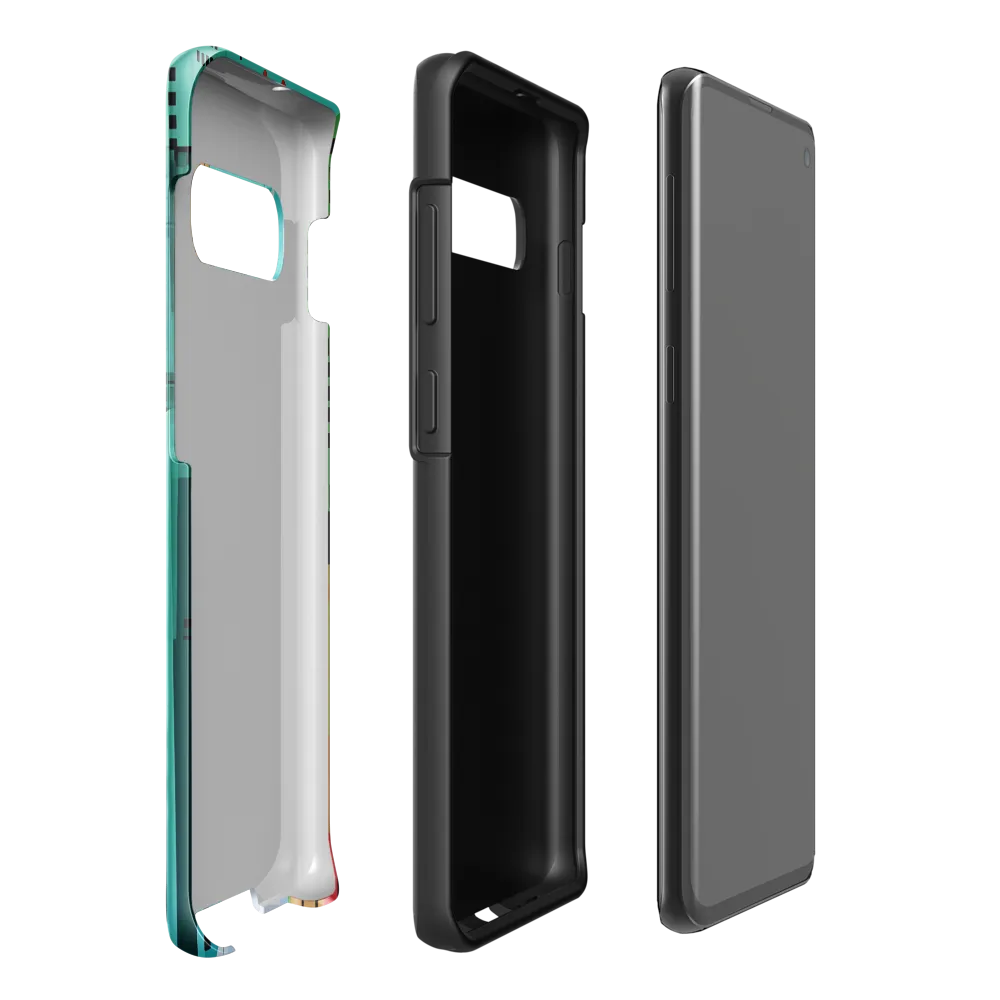 Urban Symphony in Turquoise | Phone Case |  S10 Plus | Tough Case | Glossy