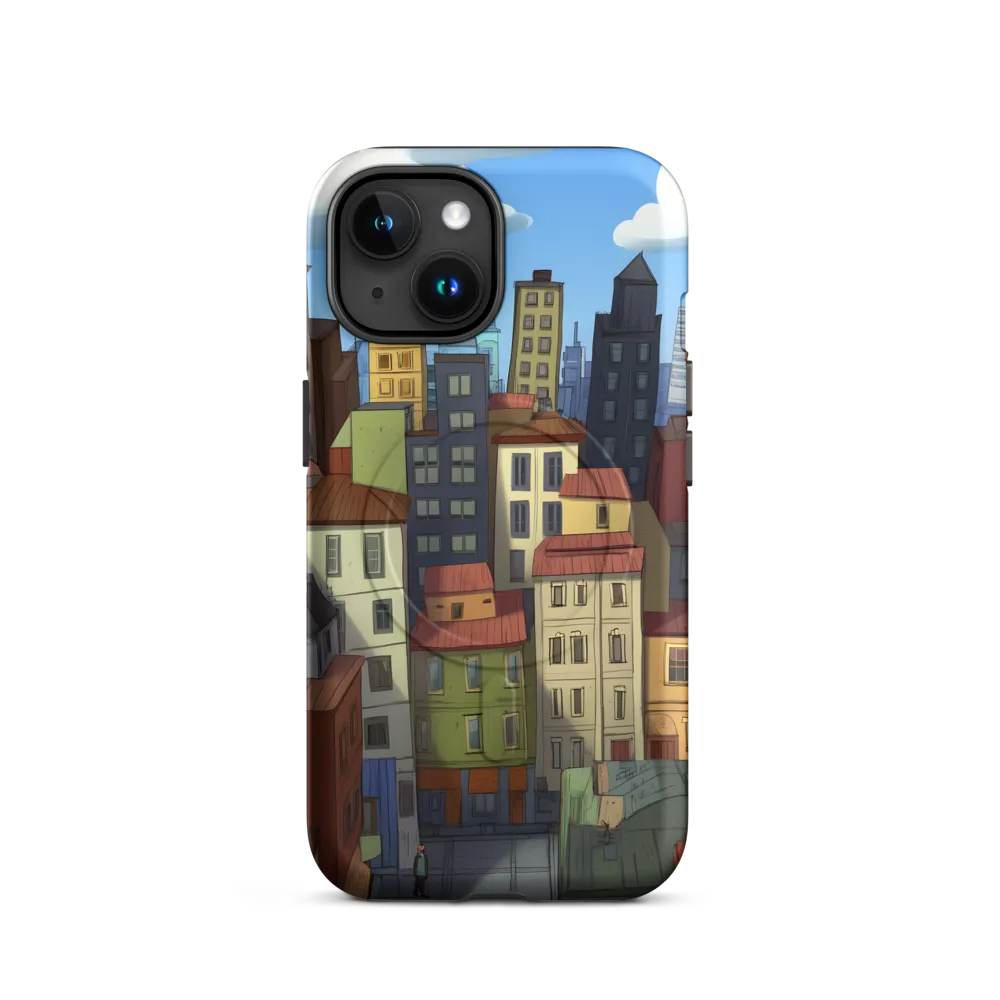 Urban Symphony: A Colorful Cityscape | Phone Case |  15 | MagSafe® Tough Case | Matte
