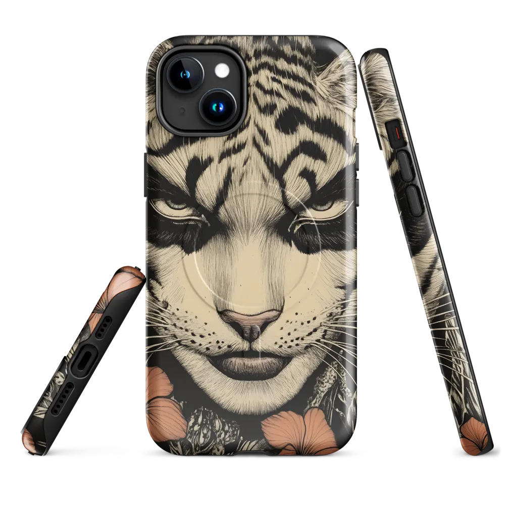 Feline Majesty: The Human-Leopard Connection | Phone Case |  15 Plus | MagSafe® Tough Case | Glossy