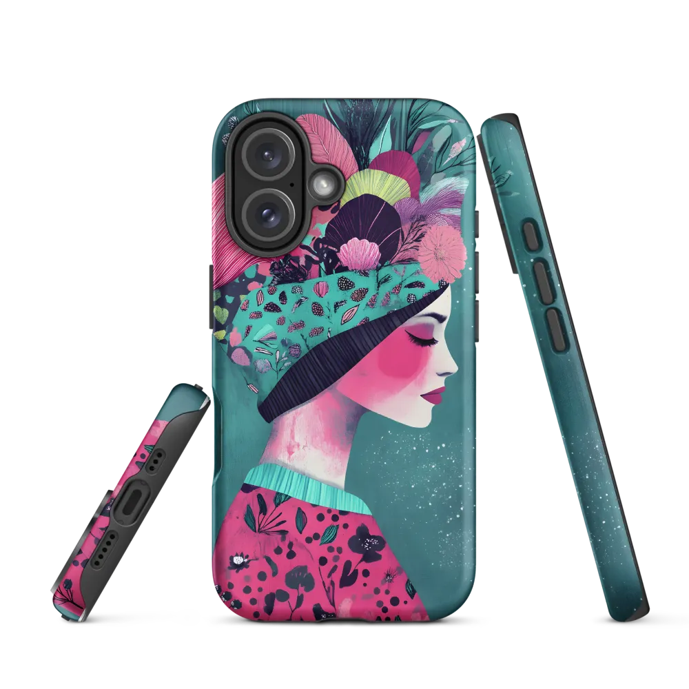 Whimsical Floral Portrait | Phone Case