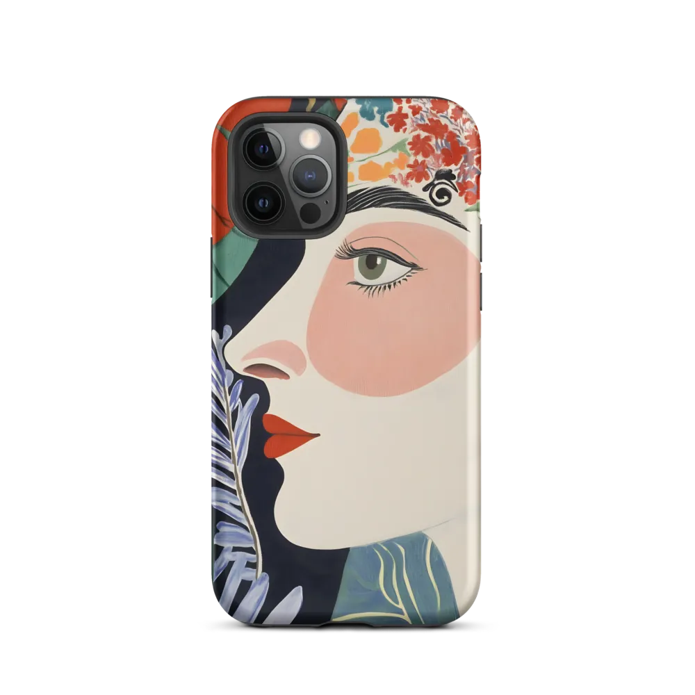 Floral Serenade: A Modern Portrait