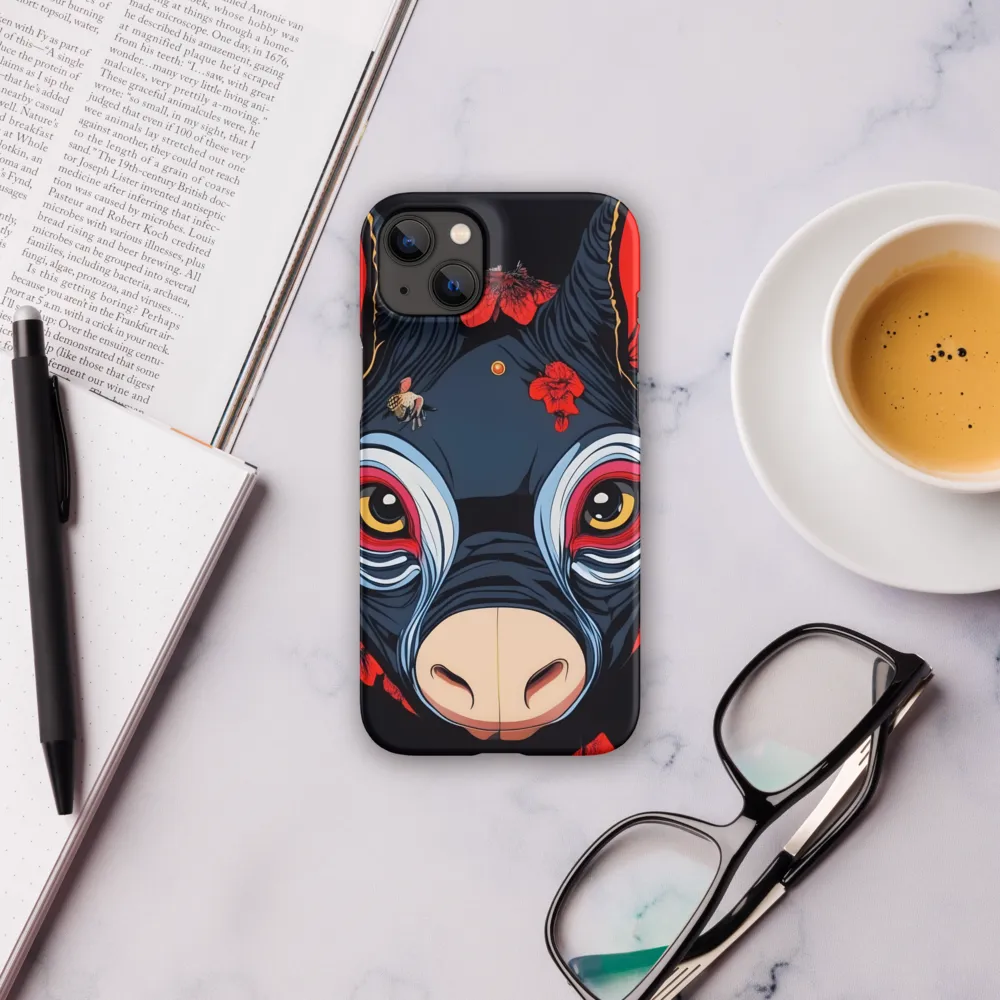 Mystical Bull with Floral Motifs