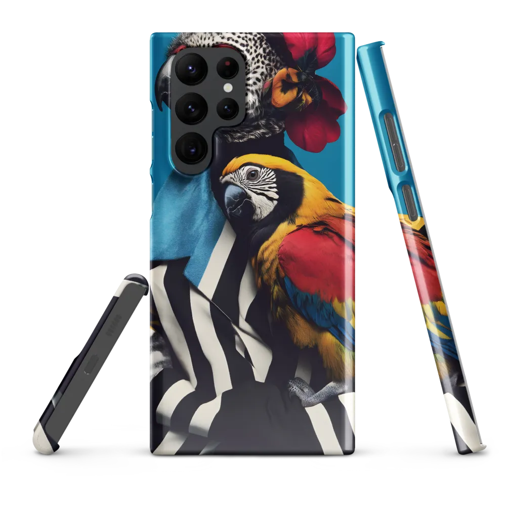 Vibrant Fusion of Flora and Fauna | Phone Case |  S22 Ultra | Snap Case | Glossy