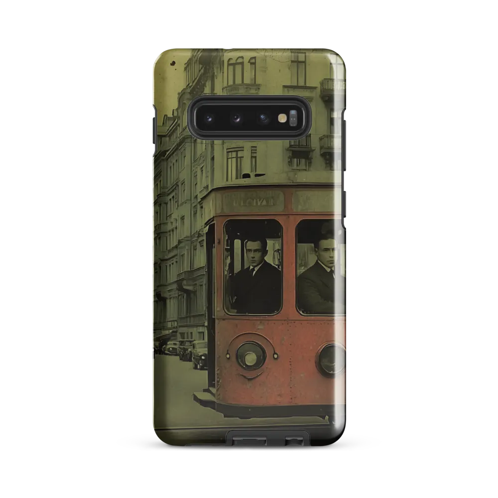 Echoes of the Past: A Tram's Journey Through Time | Phone Case |  S10 Plus | Tough Case | Glossy