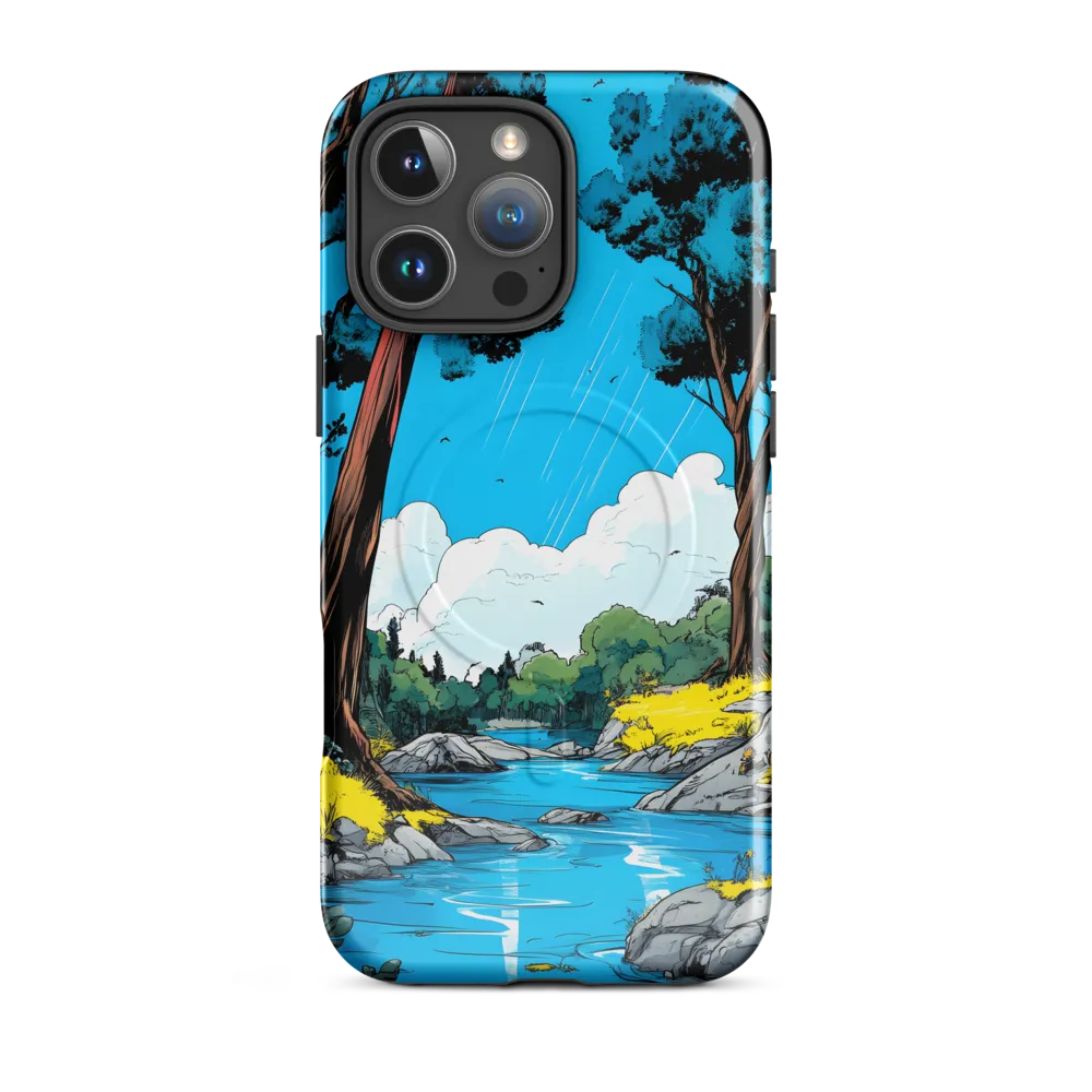 Tranquil River in a Comic Landscape