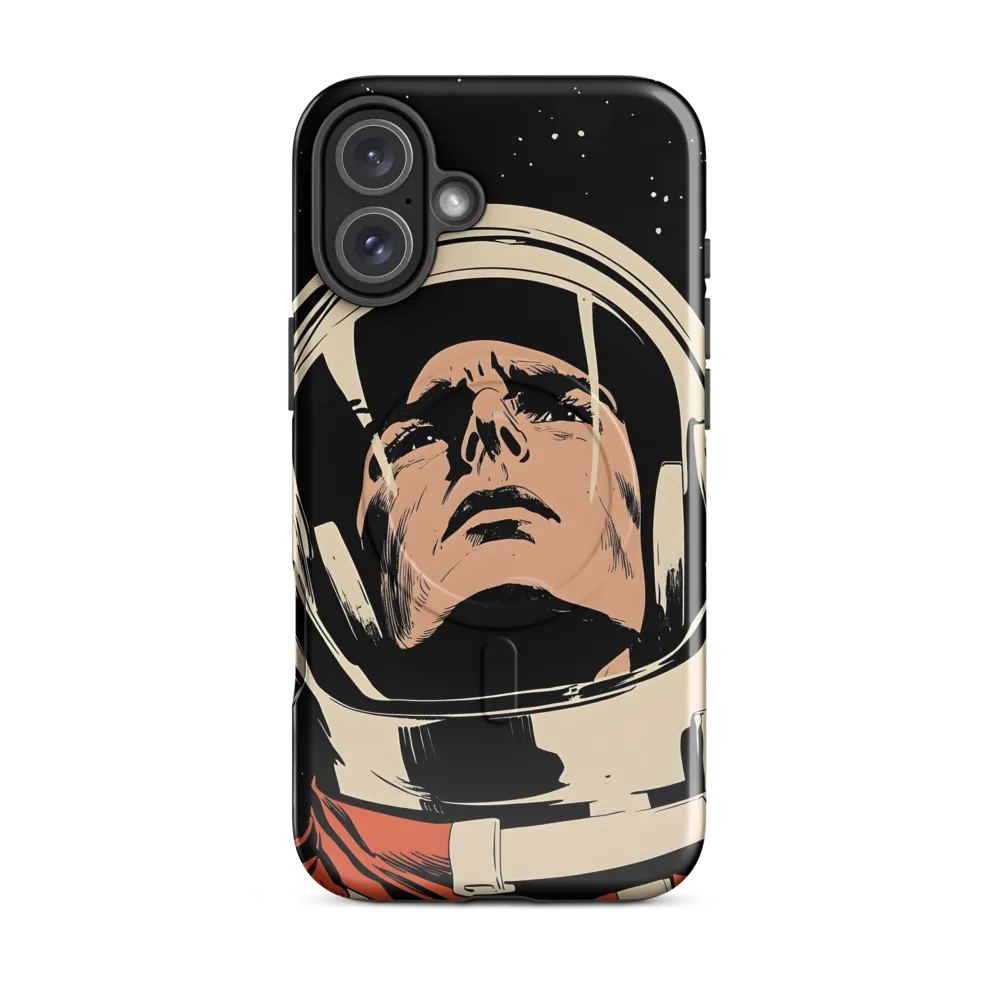 Gaze of the Astronaut | Phone Case |  16 Plus | MagSafe® Tough Case | Glossy