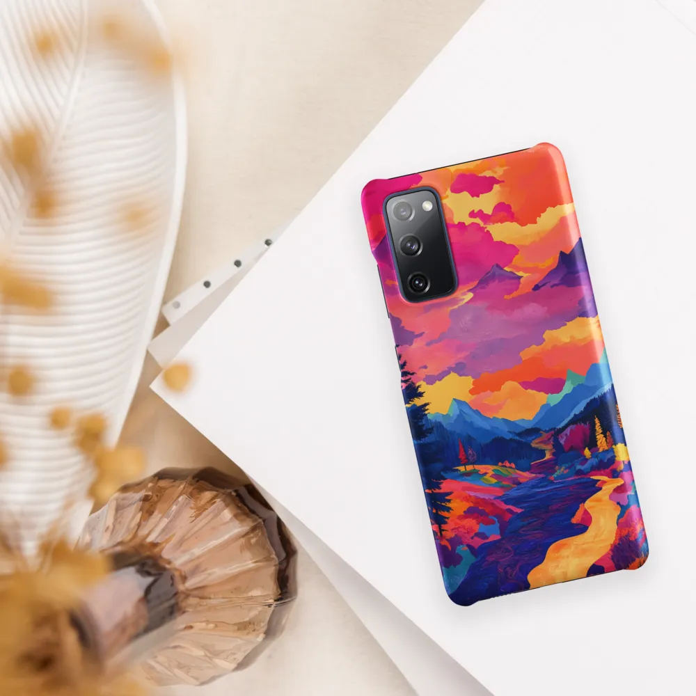 Radiant Serenity: A Surreal Landscape | Phone Case |  S20 FE | Snap Case | Matte