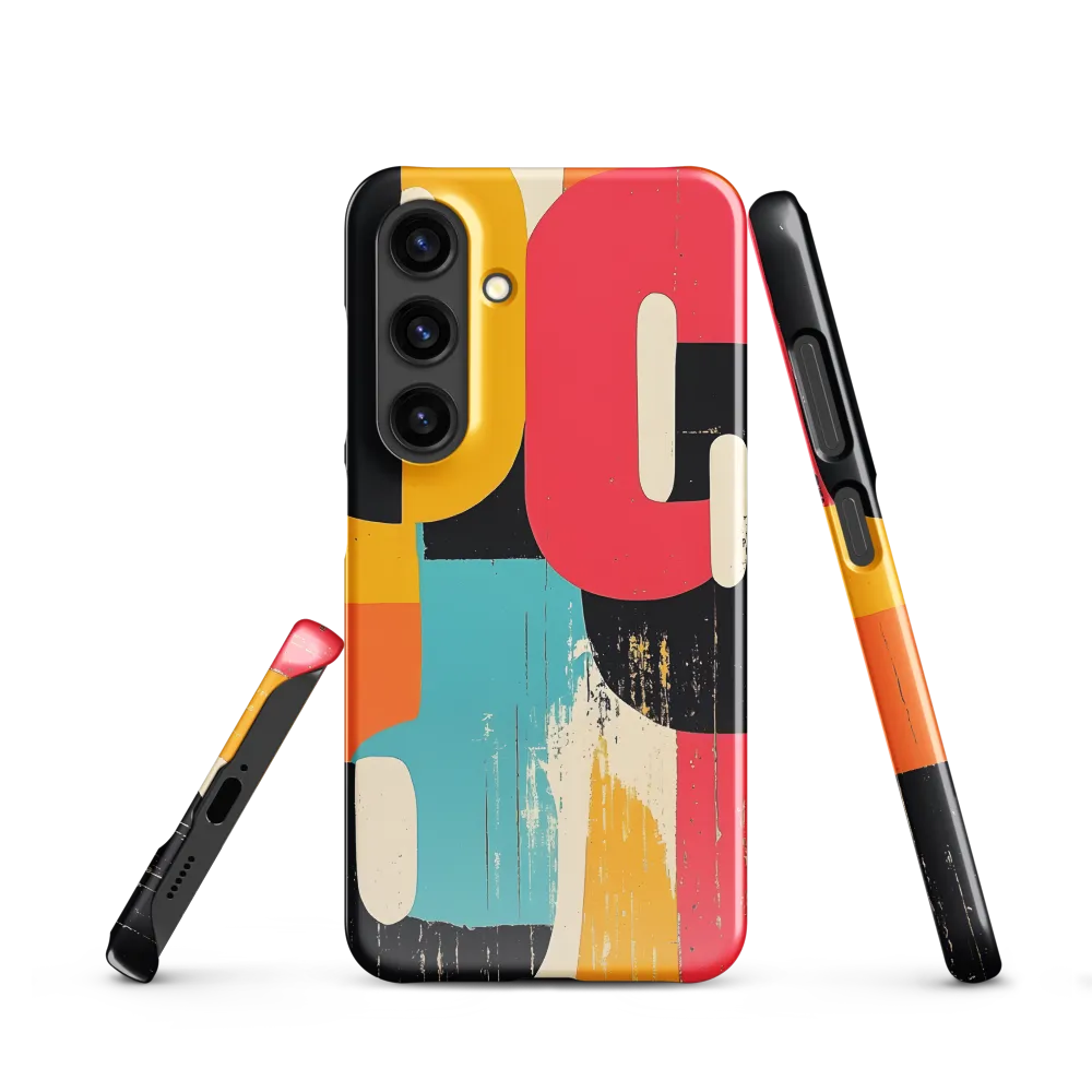 Colorful Curves: Numbers in Harmony | Phone Case |  S24 | Snap Case | Glossy