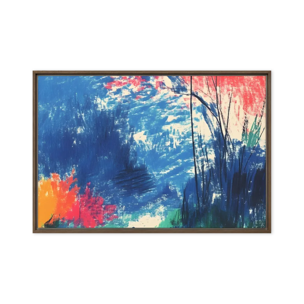 Whispers of Tranquility | Canvas with Brown Frame | 24″×36″