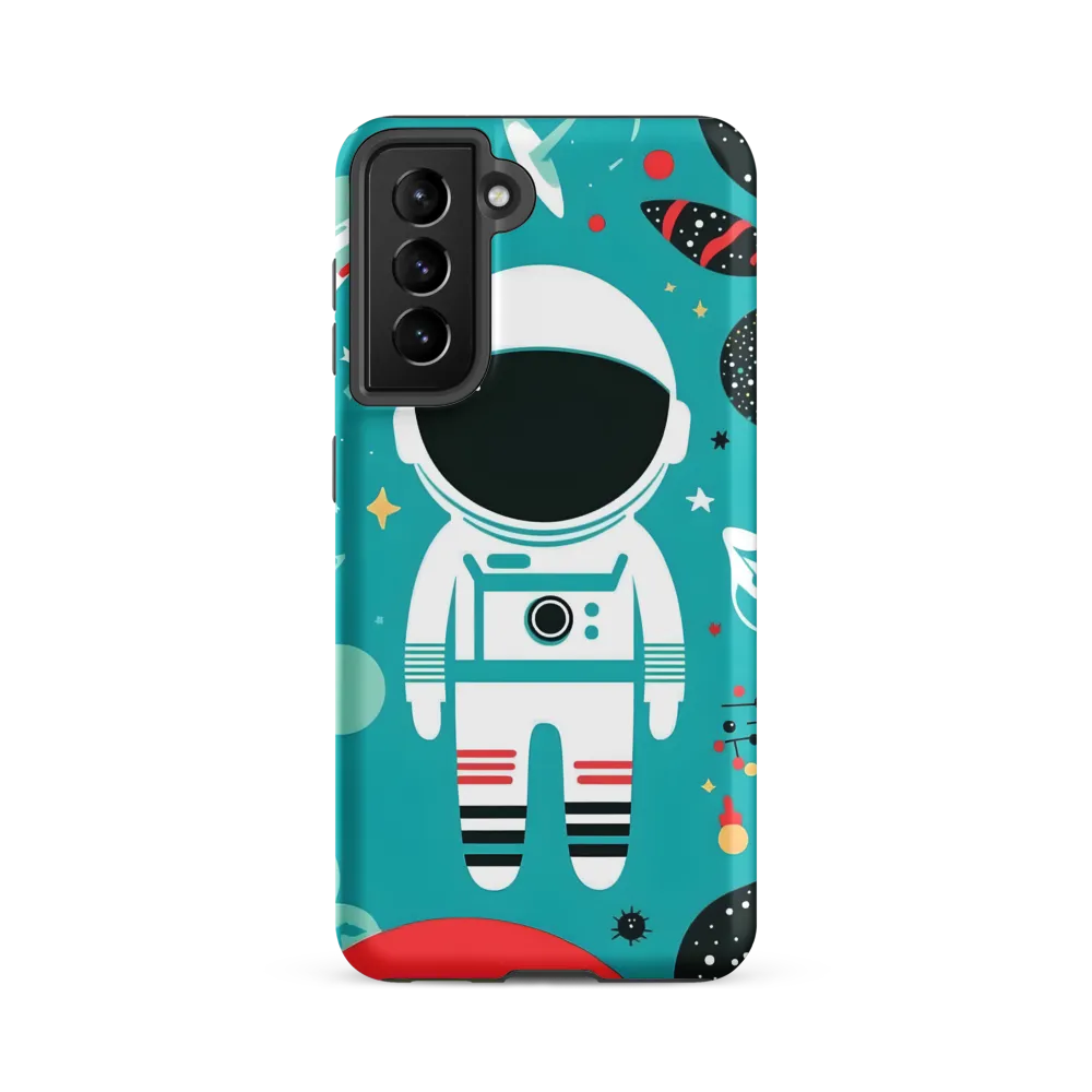 Whimsical Astronaut in Cosmic Wonderland