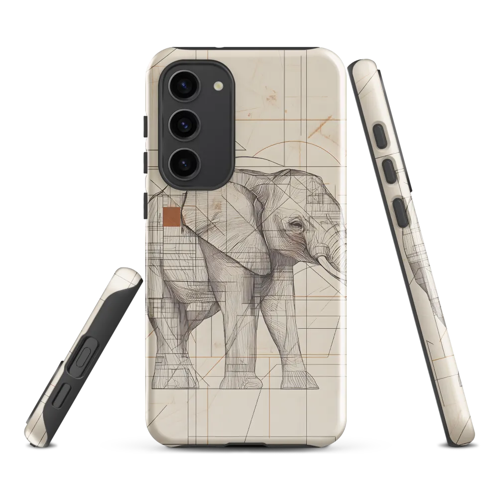 Geometric Elegance: The Steel Elephant