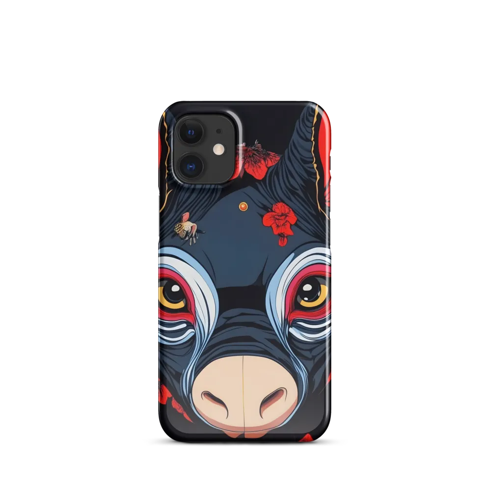 Mystical Bull with Floral Motifs