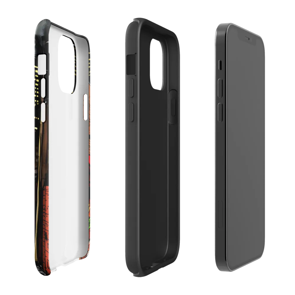 Nocturnal Cityscape: The Hidden Alley | Phone Case |  12 Pro | Tough Case | Glossy
