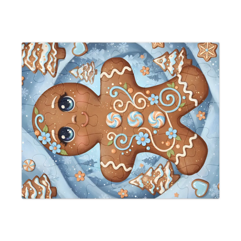 Gingerbread Friend 
 Jigsaw Puzzle in Tin Box