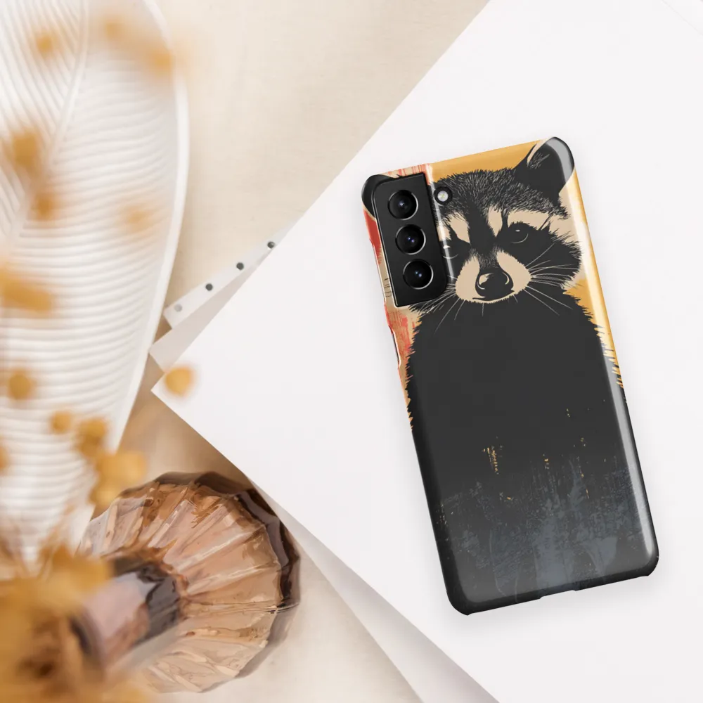 Whimsical Raccoon Portrait | Phone Case |  S21 Plus | Snap Case | Glossy