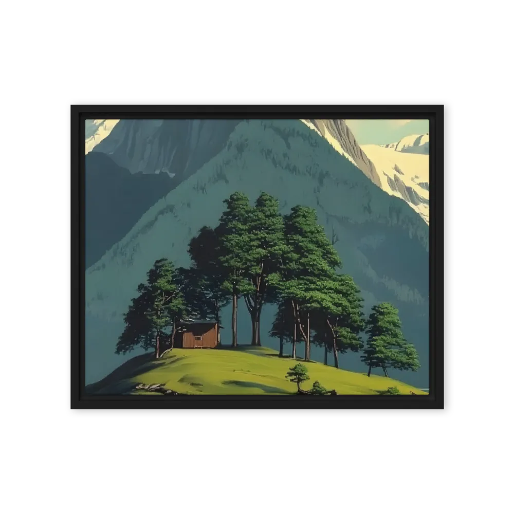 Whispers of Tranquility | Canvas with Black Frame | 16″×20″