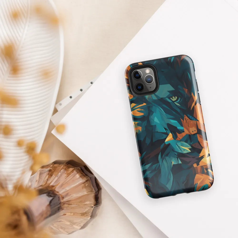 Wild Fusion: The Abstract Wolf | Phone Case |  11 Pro Max | Tough Case | Glossy