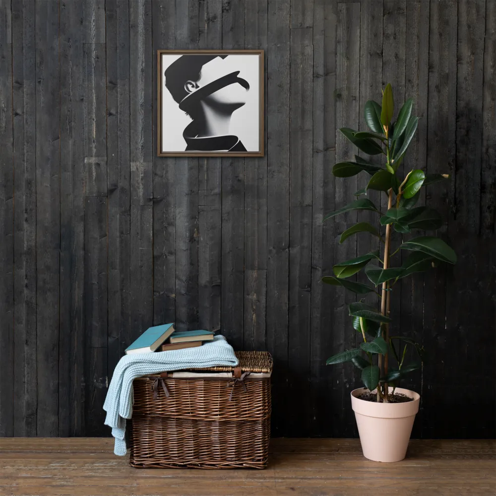 Entwined Identity | Canvas with Brown Frame | 16″×16″