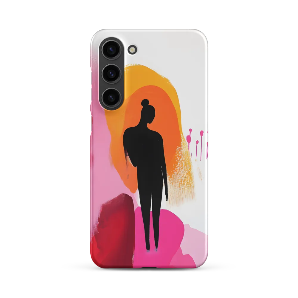 Silhouette in Colorful Abstraction