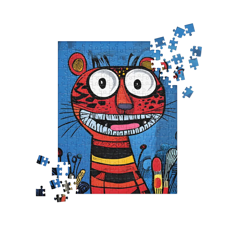 Playful Tiger Revelry | Jigsaw Puzzle | 252/520 pieces