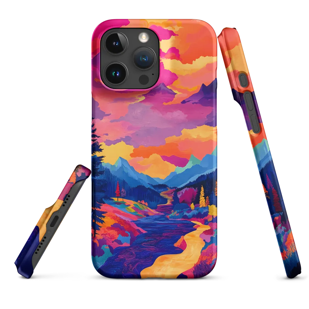 Radiant Serenity: A Surreal Landscape | Phone Case |  16 Pro Max | Snap Case | Matte