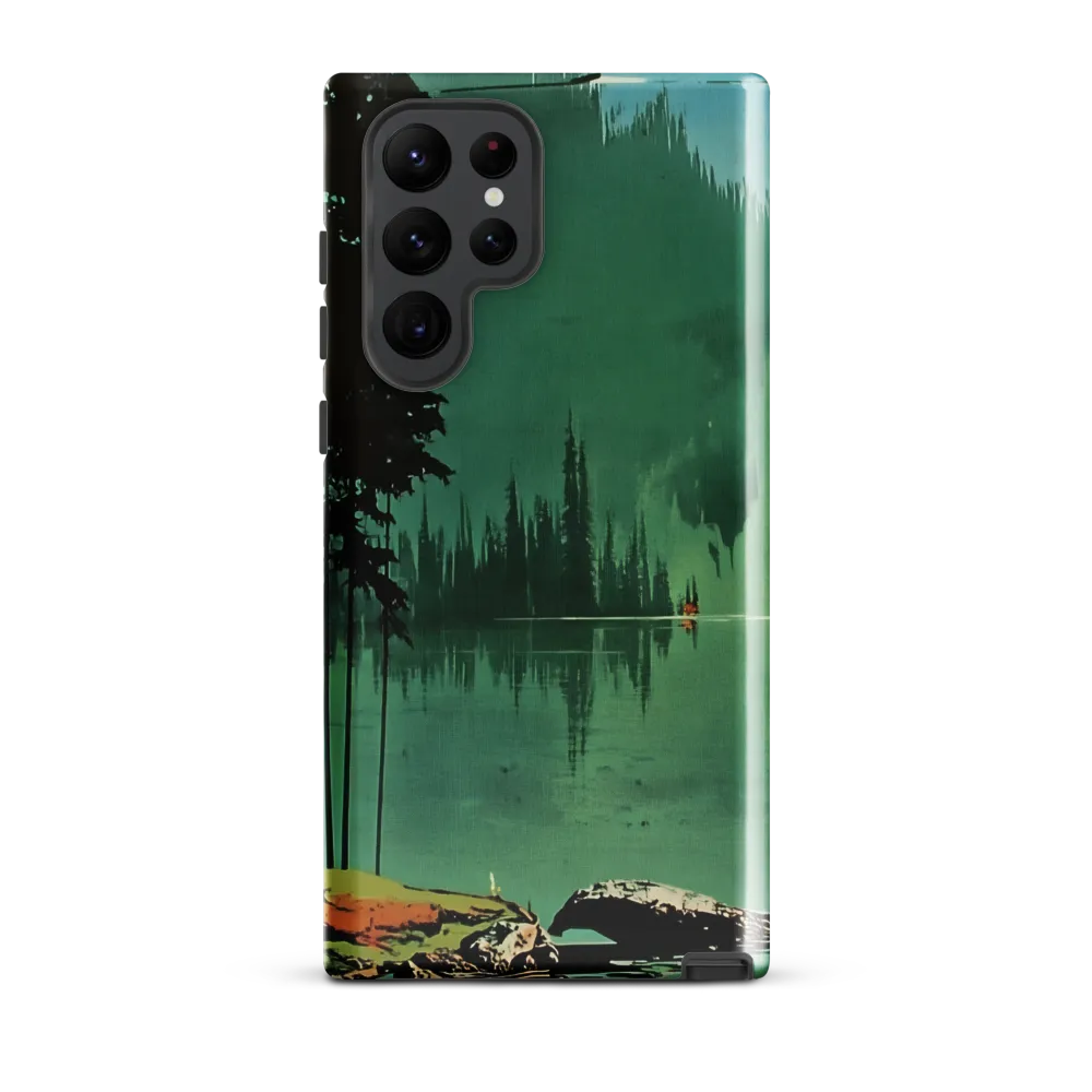 Serenity Reflected: A Tranquil Lake Scene