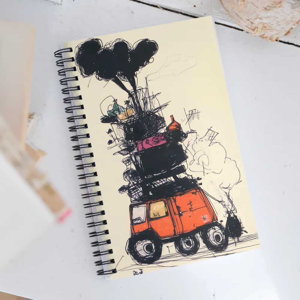 The Whimsical Hauler | Spiral Notebook